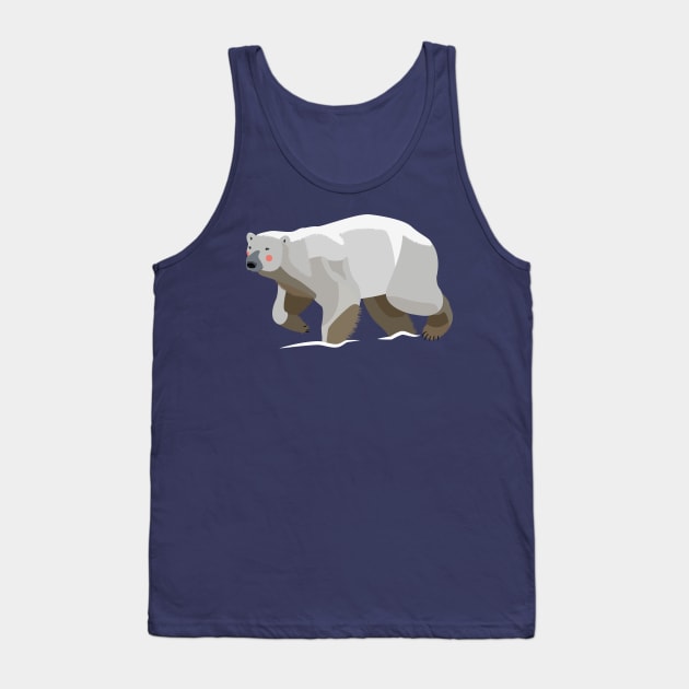 Blushing Polar Bear Tank Top by DKrumpp